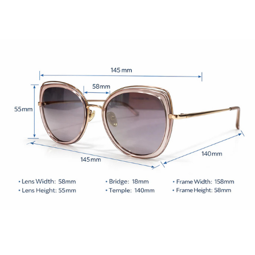 Fancy Mirrored Cat-Eye Sunglasses 49mm For Men & Women (Unisex)