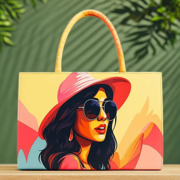 Tropical Printed Tote Bag