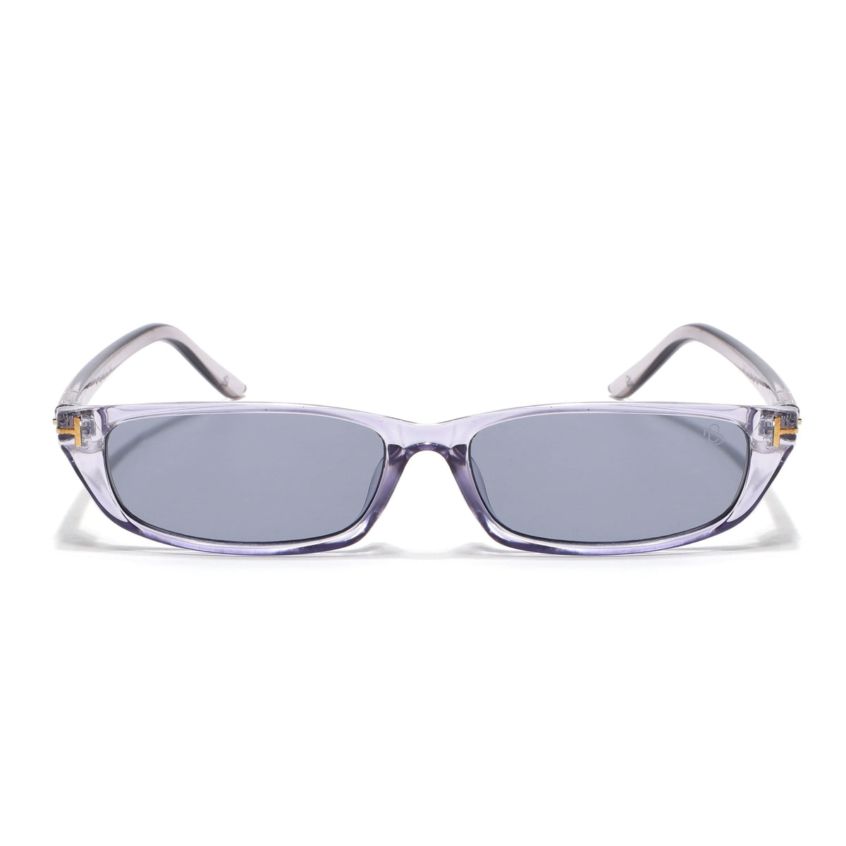 Eyejack Grey Rectangle Sunglasses for Men and Women - Style 1021 - view 4