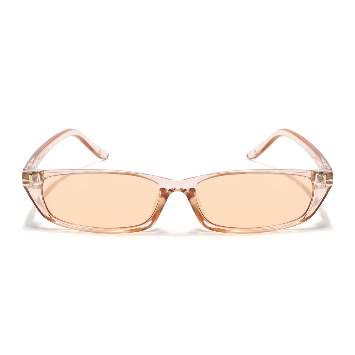 Eyejack Orange Rectangle Sunglasses for Men and Women - Style 1022 - view 4