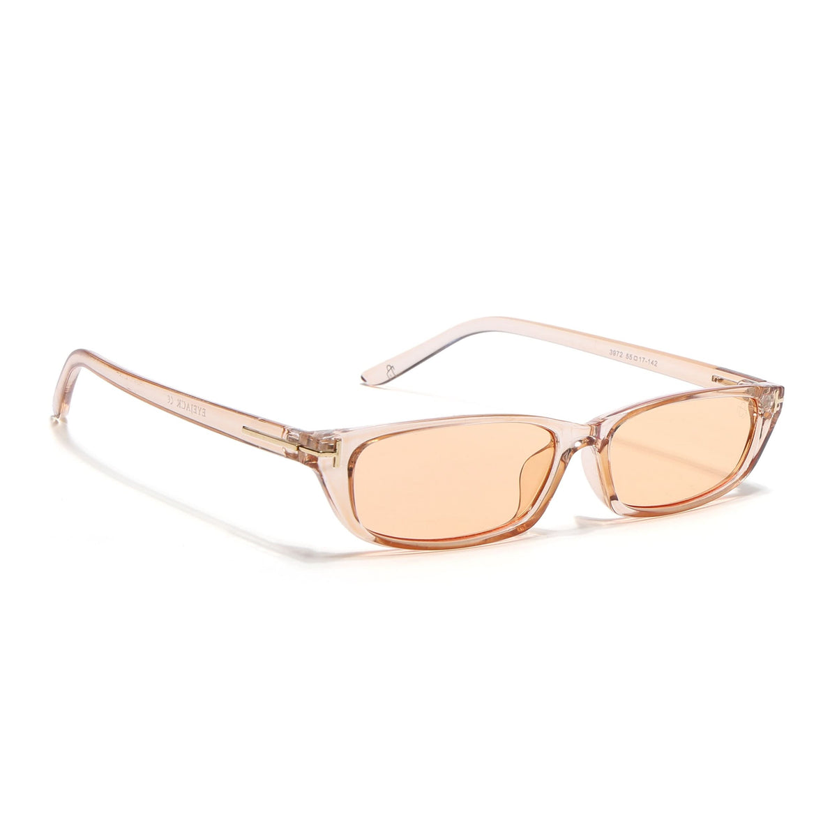 Eyejack Orange Rectangle Sunglasses for Men and Women - Style 1022 - view 2