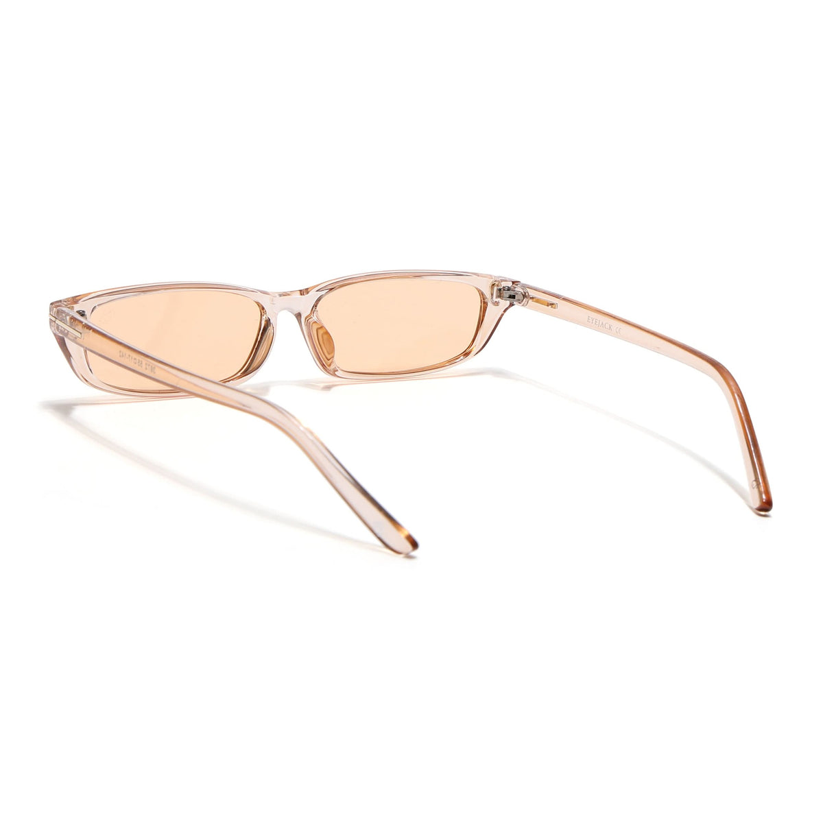 Eyejack Orange Rectangle Sunglasses for Men and Women - Style 1022 - view 6