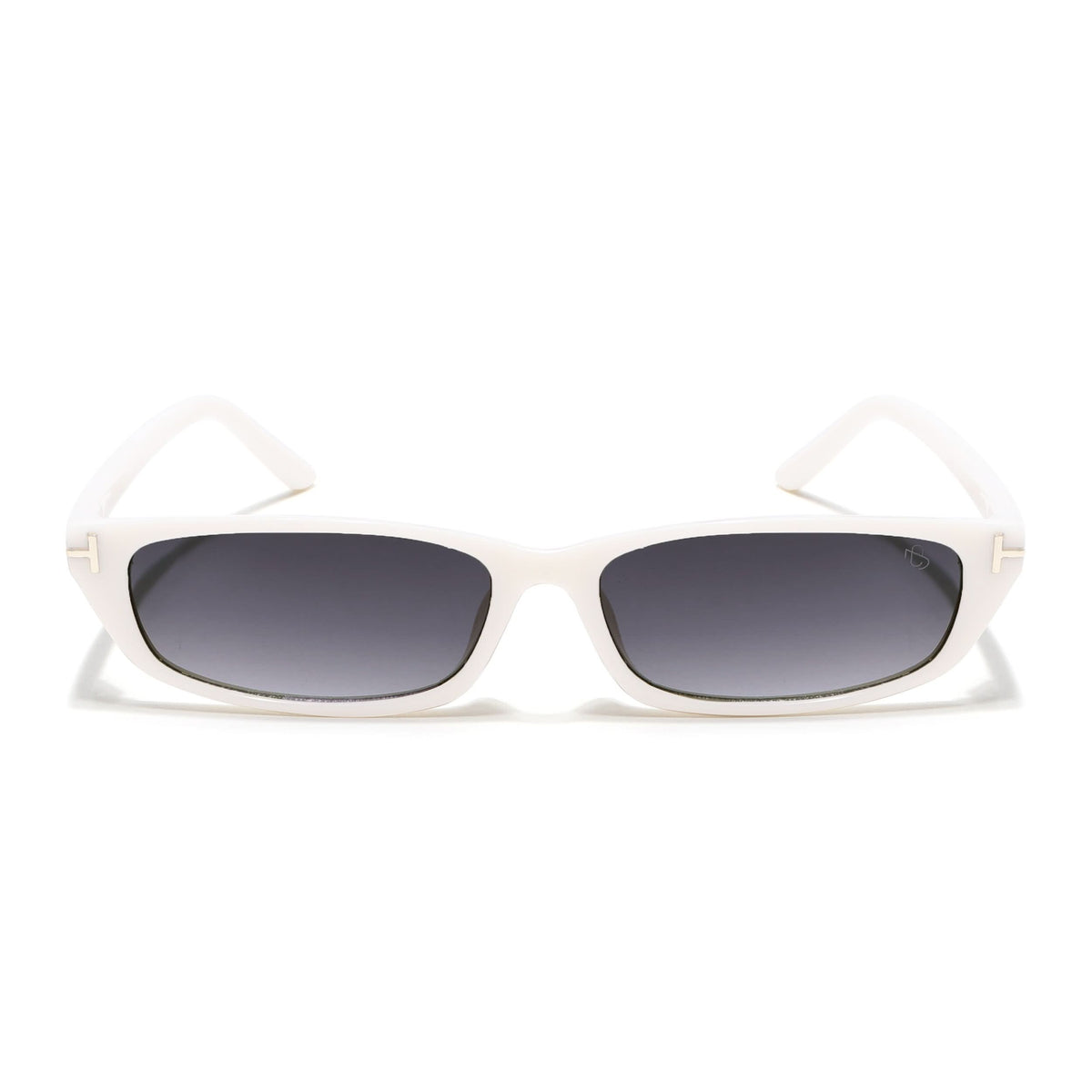 Eyejack White Rectangle Sunglasses for Men and Women - Style 1023 - view 4