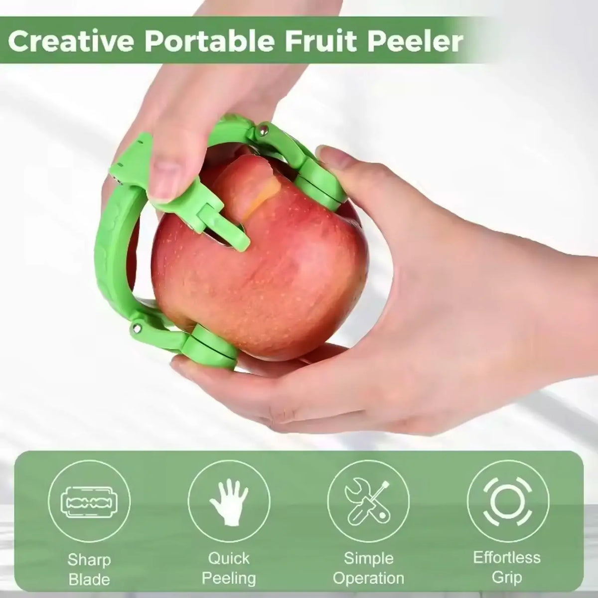 Adjustable Apple Peeler Cutter With Holder Ring HP DD