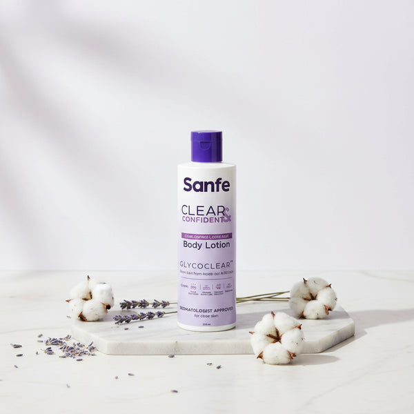 Sanfe Clear & Confident Glycolic Acid Body Lotion