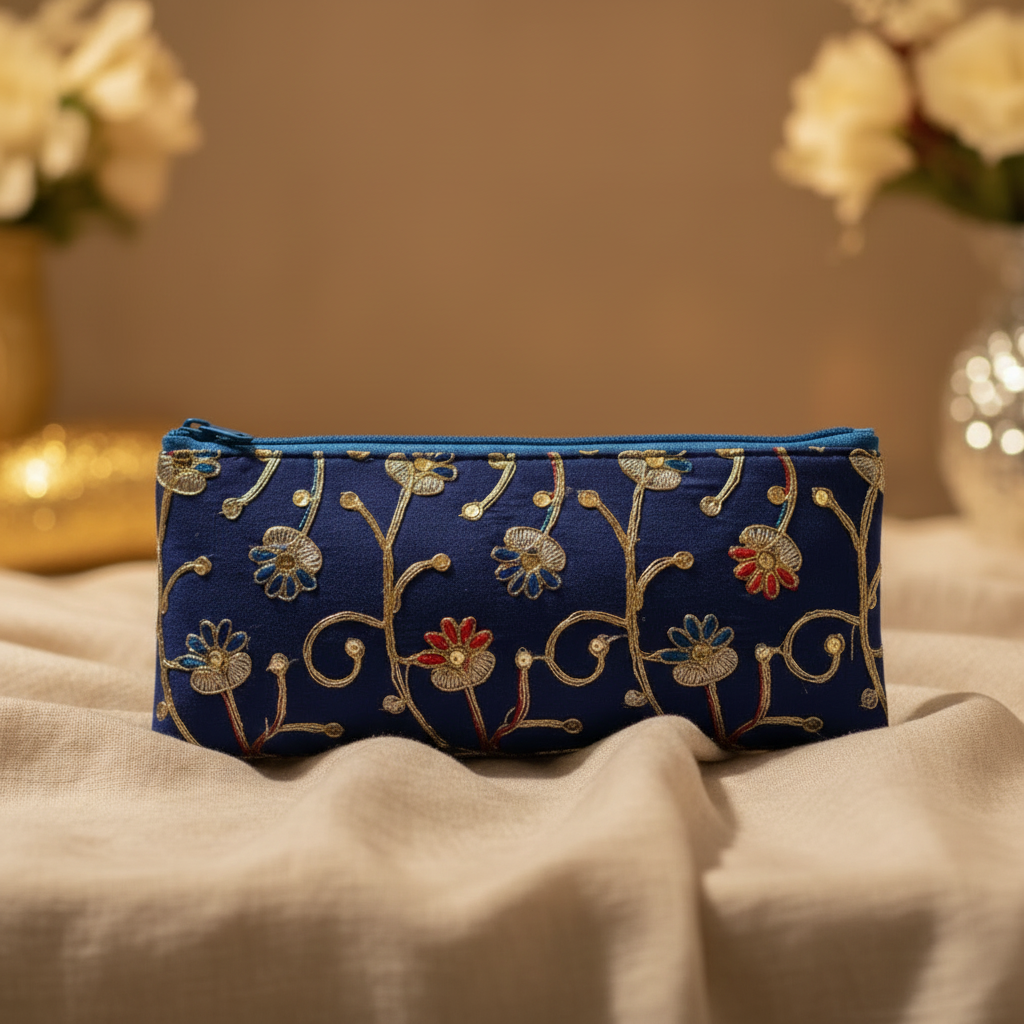 Elegant Floral Embroidered Clutch ā Handcrafted Evening Bag for Women. RAYORA ENTERPRISE
