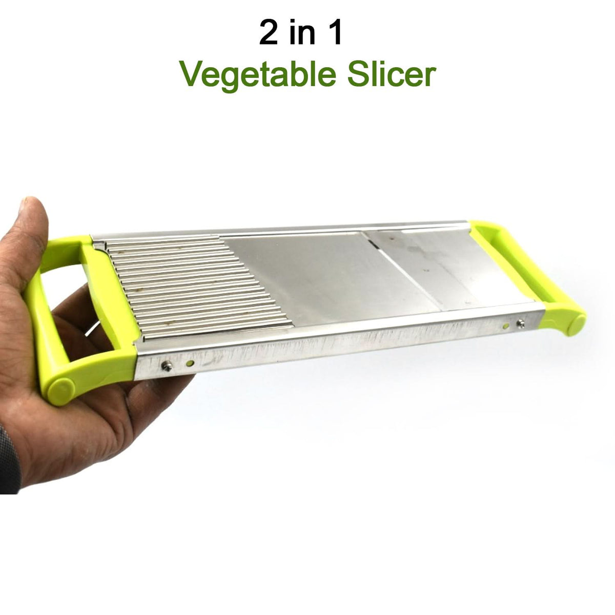 2-in-1 Potato Slicer – Multifunctional Vegetable Cutter with Julienne & Slicing Blades HP DD