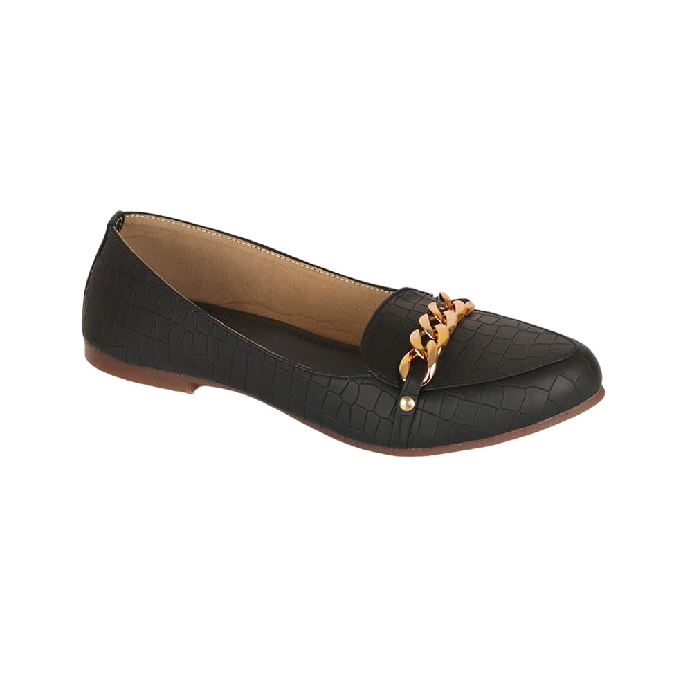 Indifeet Ballerina Shoes for Women - Black - Size 6