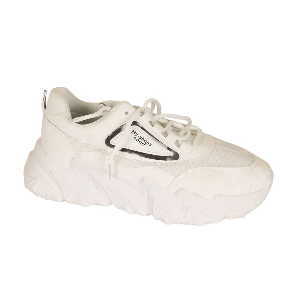 Indifeet Casual Sneaker Shoes for Women - White - Image 10