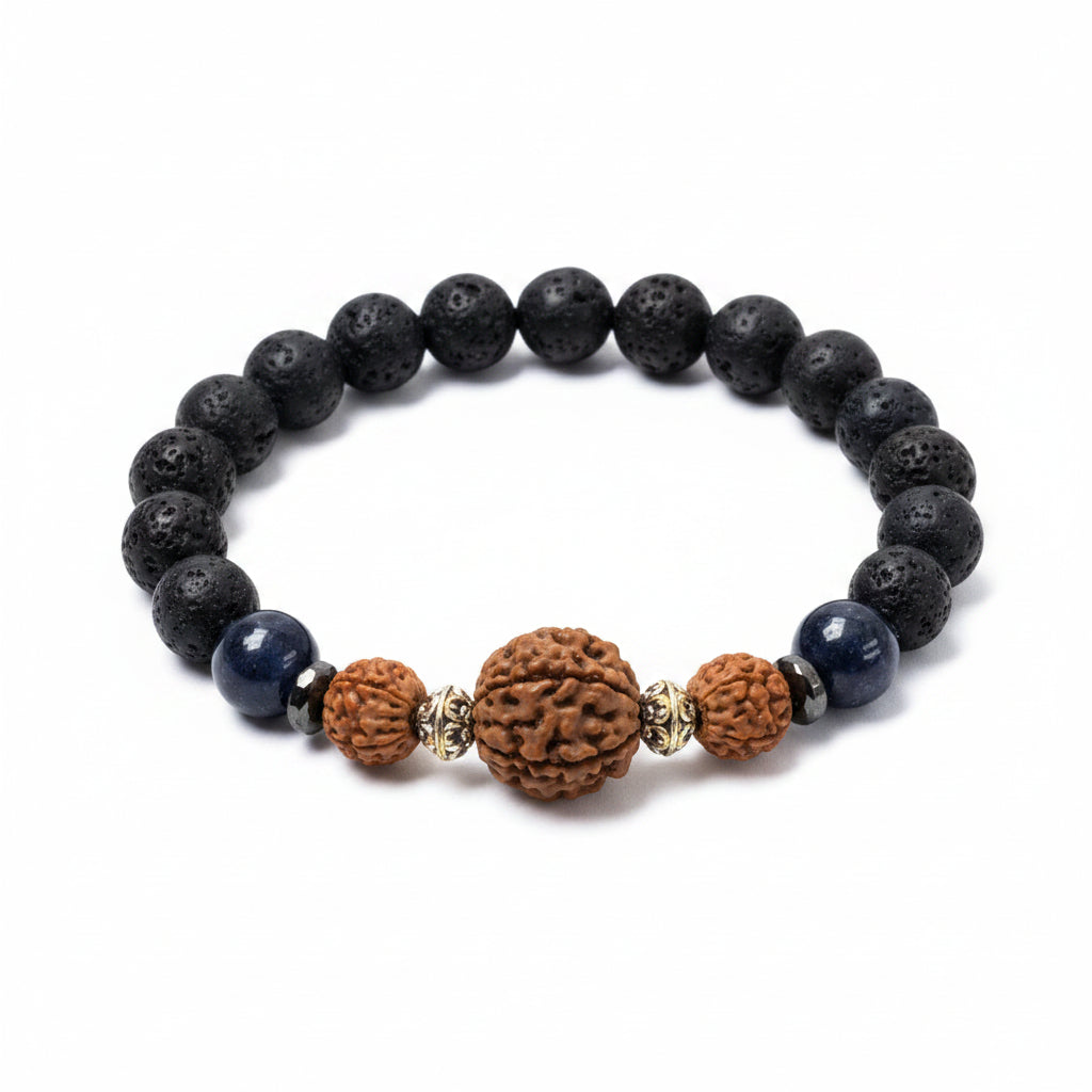 Original Karungli Health Bracelet Black Ebony Wood Karungli Bracelet Pack of 1, Ideal for Men and Women | 100% Natural Unpolished Ebony
