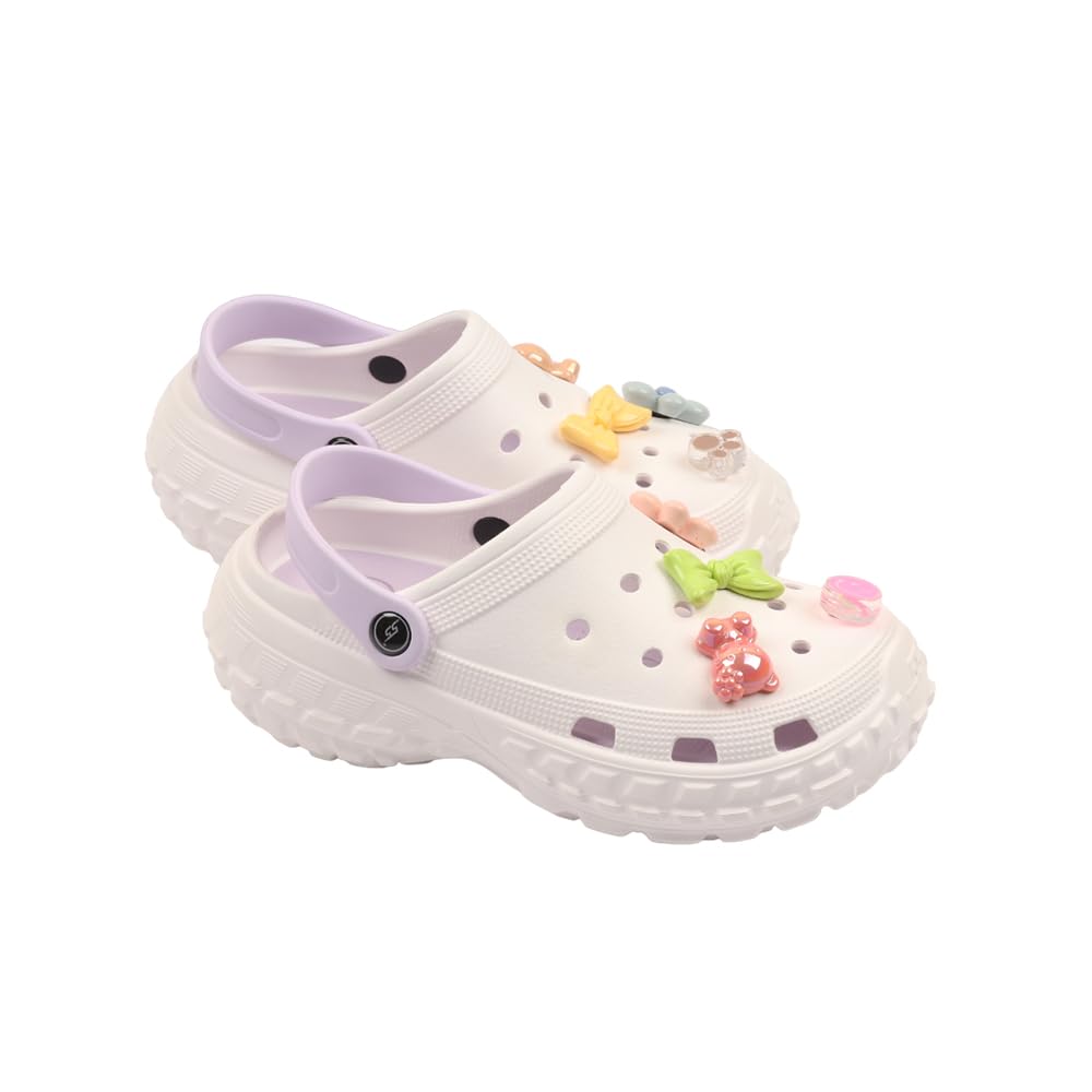 Indifeet Casual Waterproof Clog Shoes for Women - Purple - Image 28