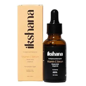 Ikshana Vitamin C E Ferulic Serum – 16% Ethyl Ascorbic Acid for Brightening & Anti-Aging (30ml) DaintyCLiQ