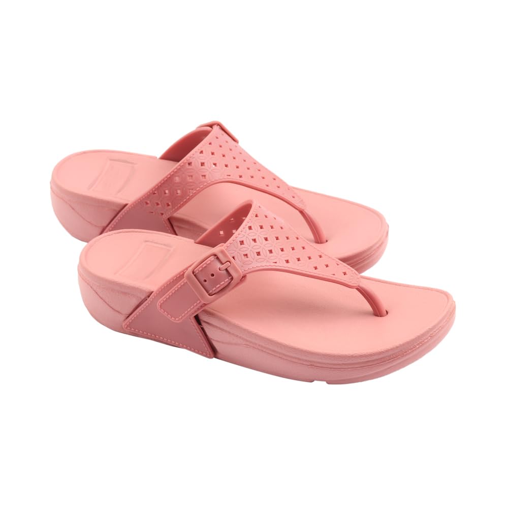 Indifeet Casual Thong Chappals for Women - Pink - Image 28