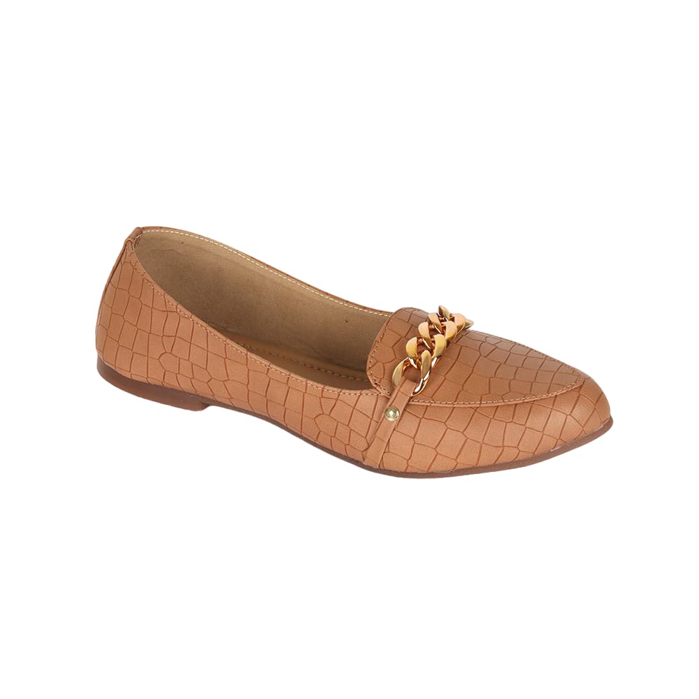 Indifeet Ballerina Shoes for Women - Brown - Size 7