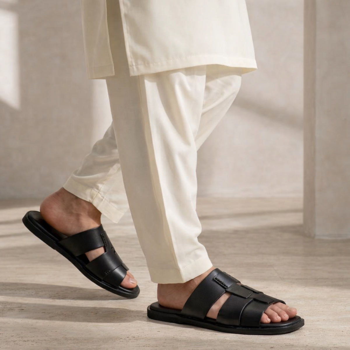 Florsheim Men Black Sandals - Herred 3