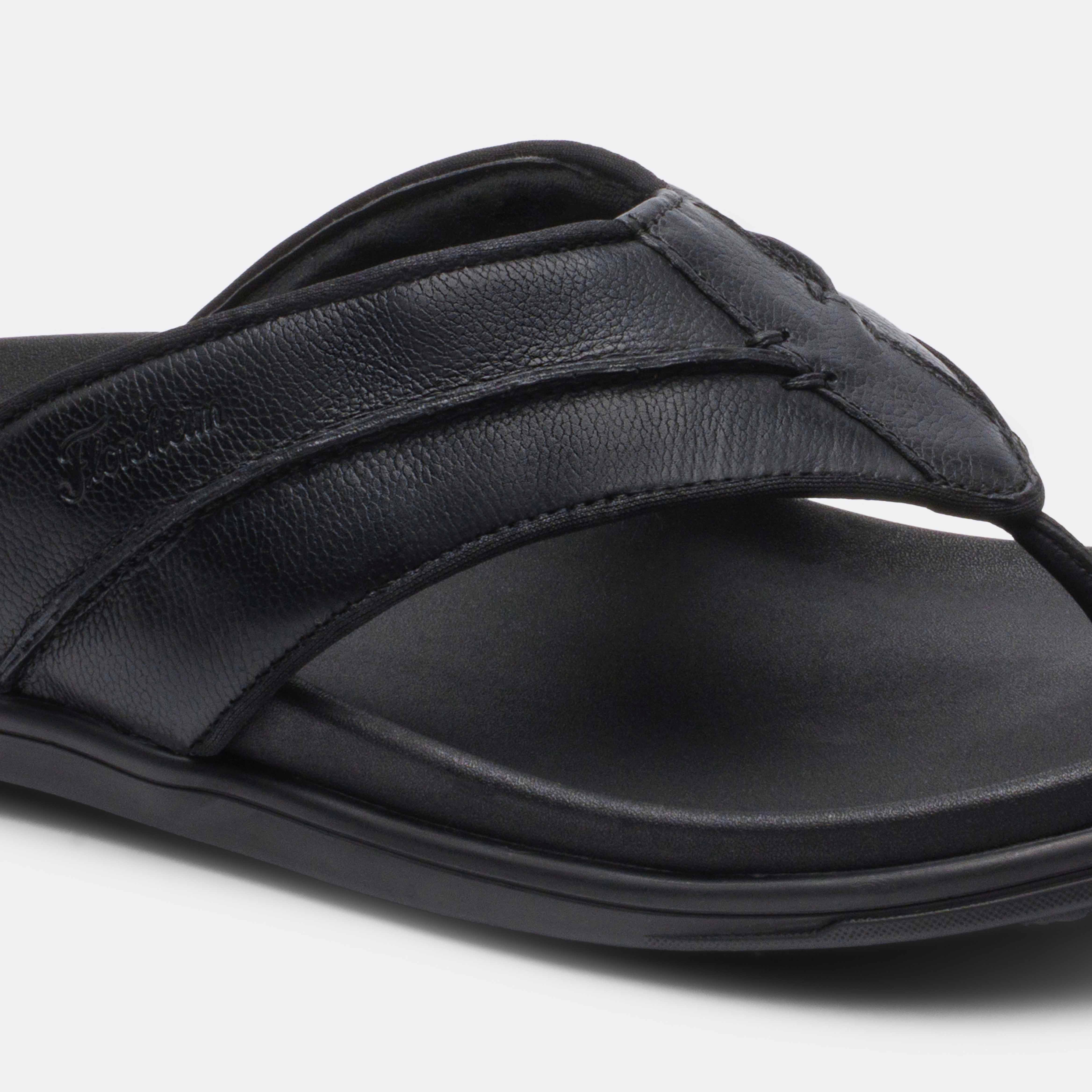 Florsheim Men Black Sandals - Kriss 3