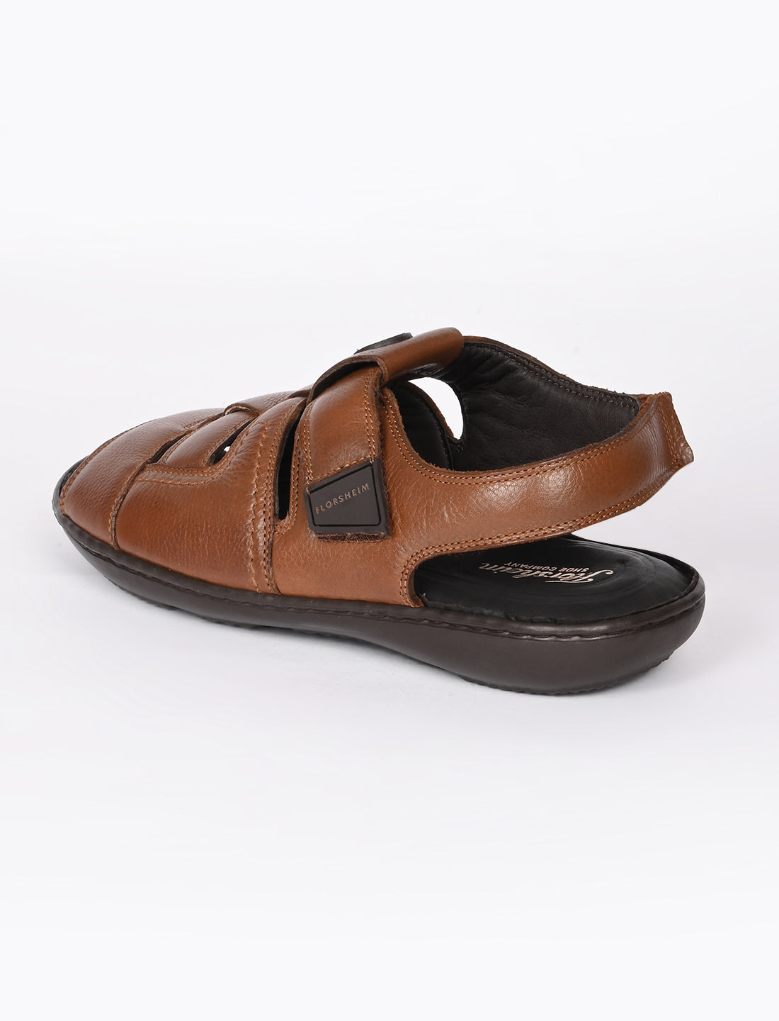 The Cobb Dark Tan Men Sandals Florsheim