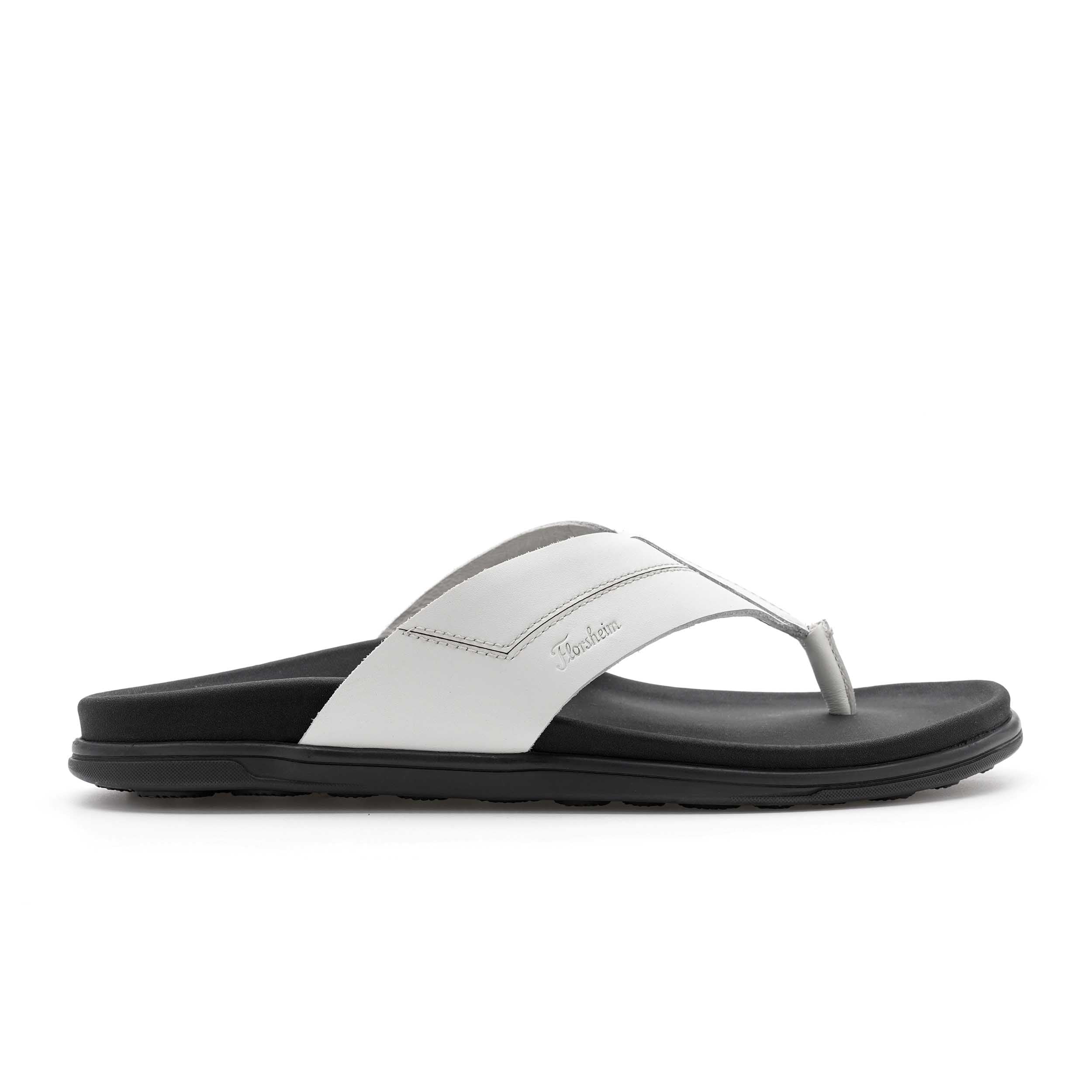 The Rowley White Men Thong Slipper Florsheim
