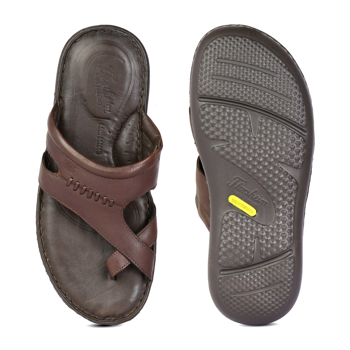 The Florish Tan Men Sandals Florsheim