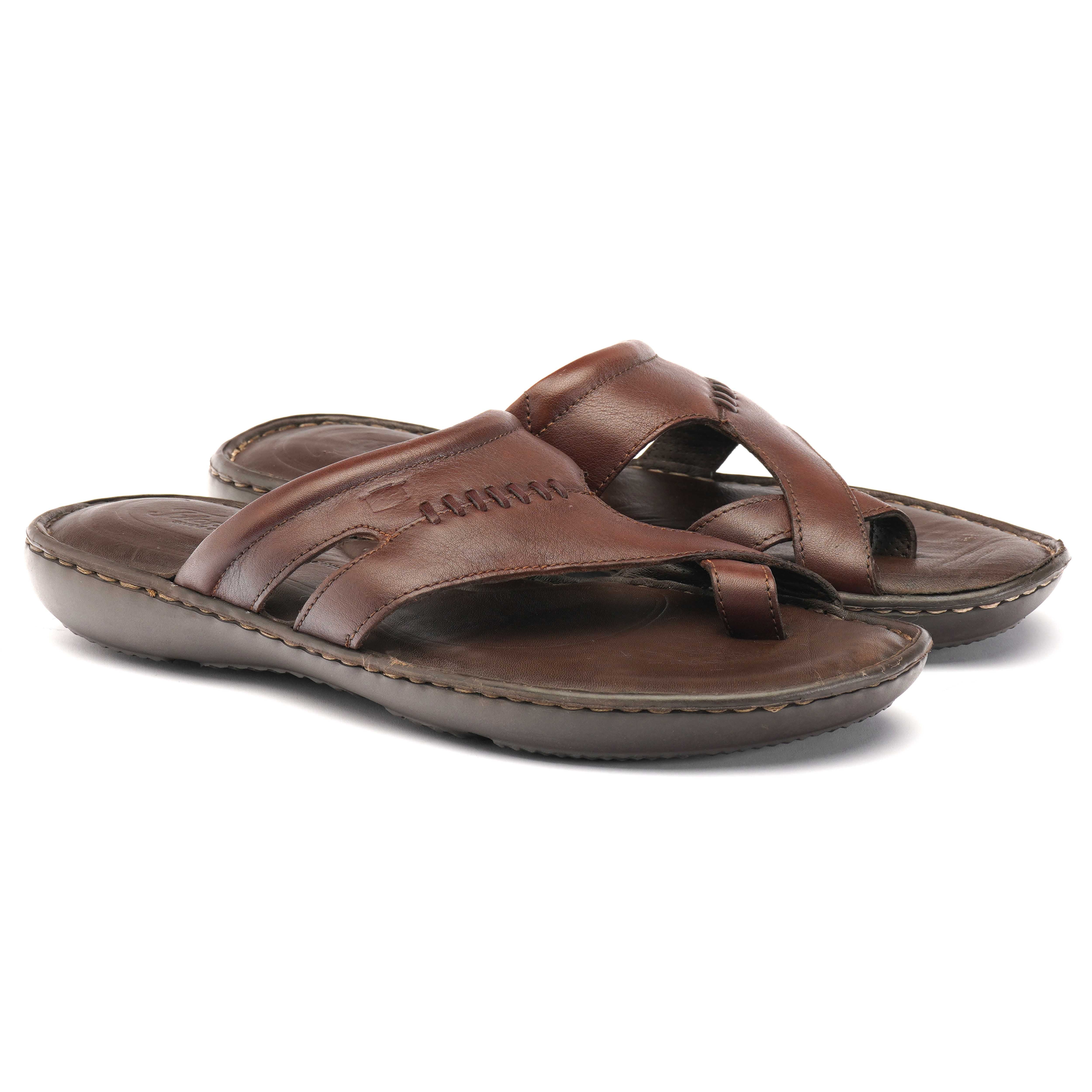 The Florish Tan Men Sandals Florsheim