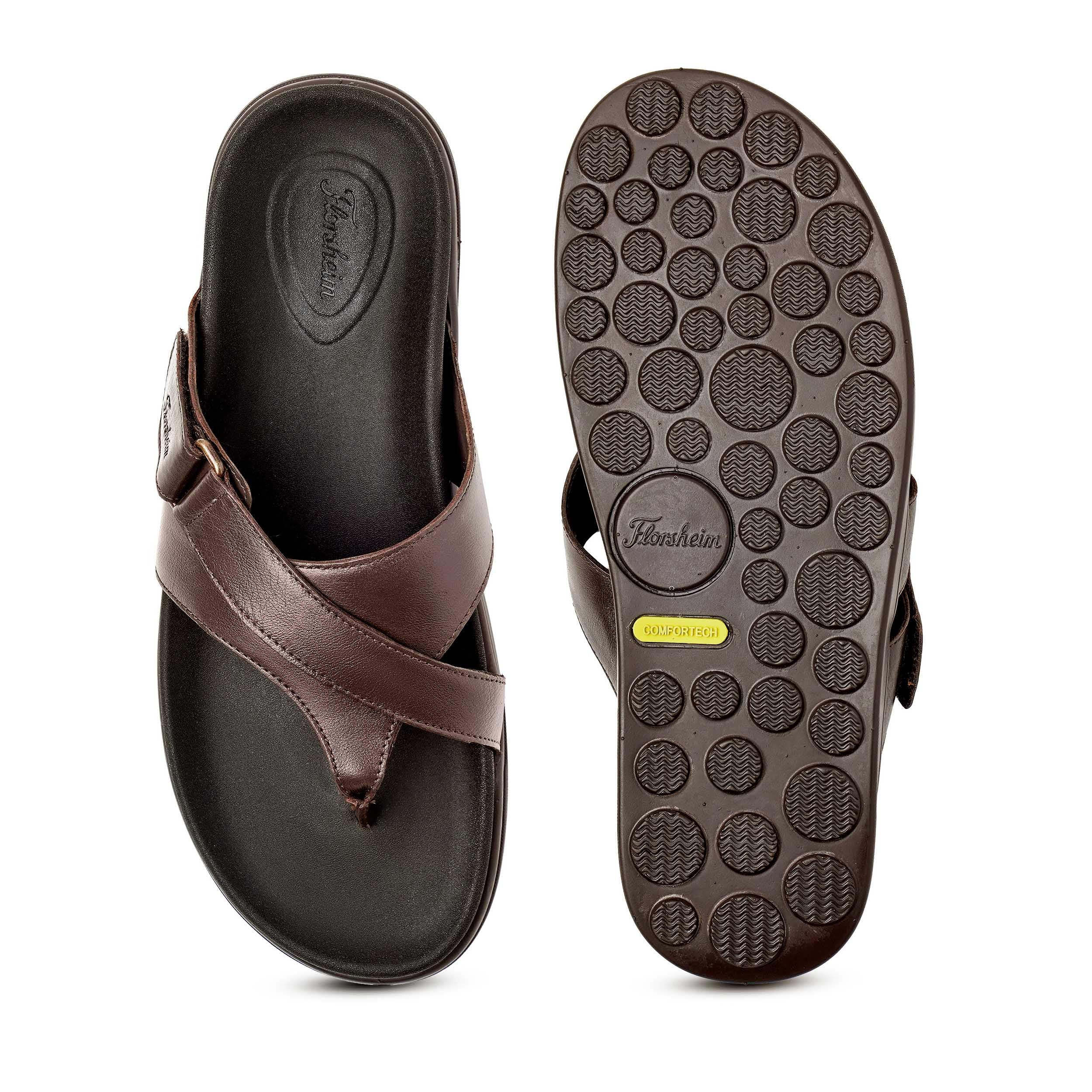 The Comet Brown Men Slipper Florsheim