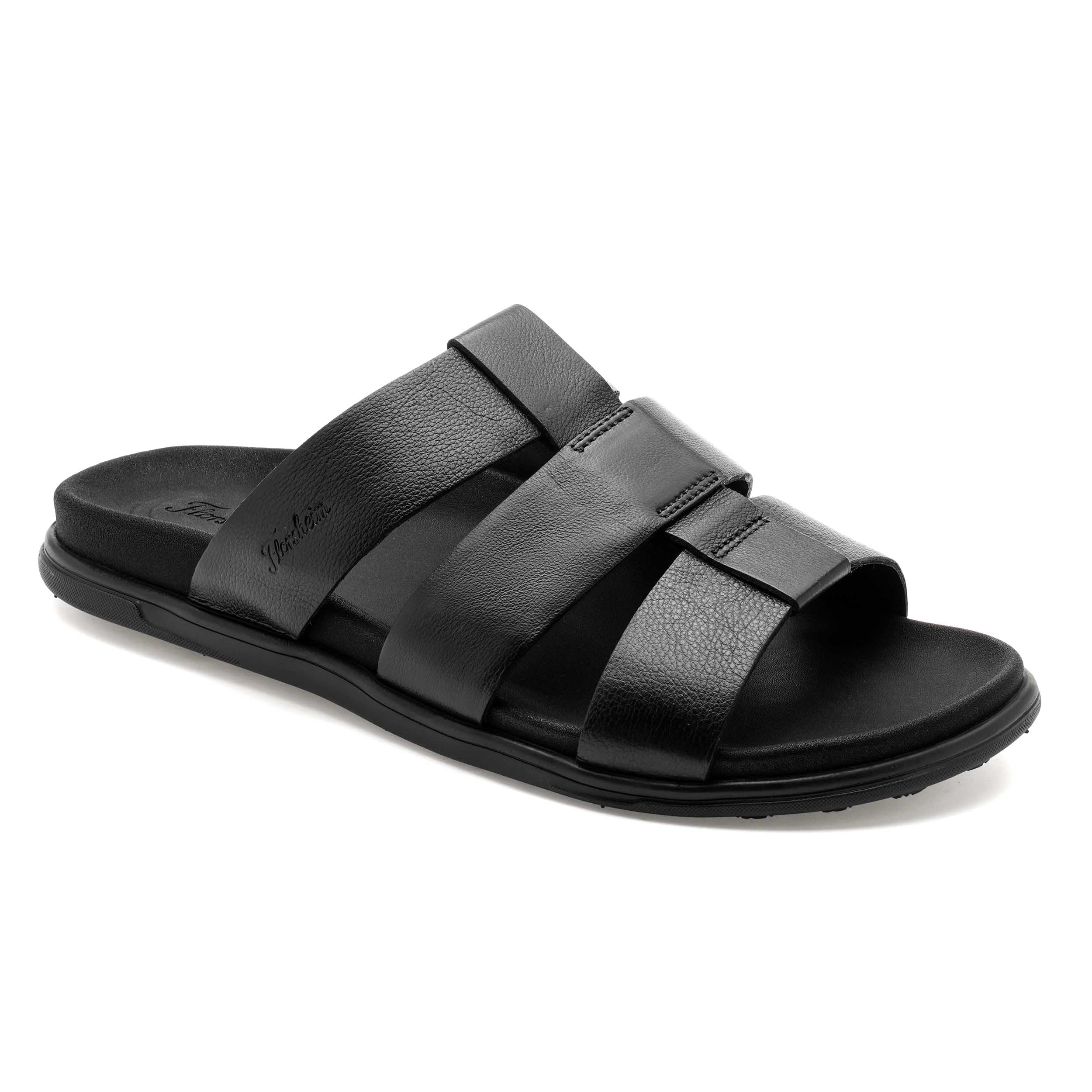 The Herred Black Men Slipper Florsheim