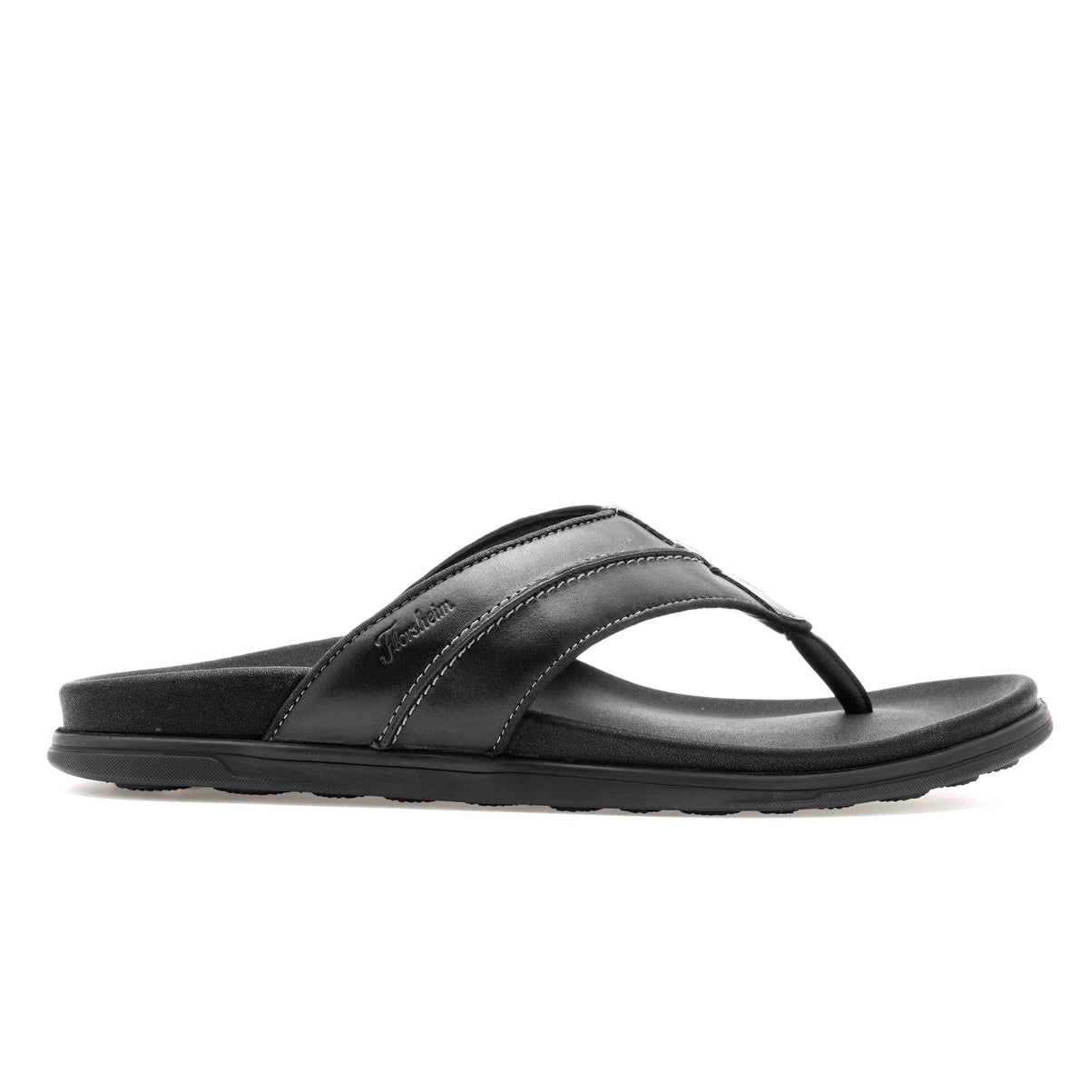 The Kriss Black Men Thong Slipper Florsheim