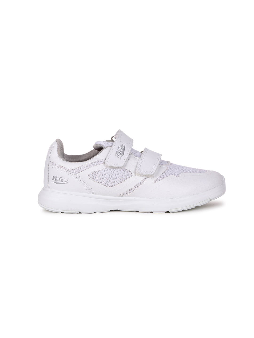 Bata Kids' Unisex White Velcro Oxford School Shoes - White
