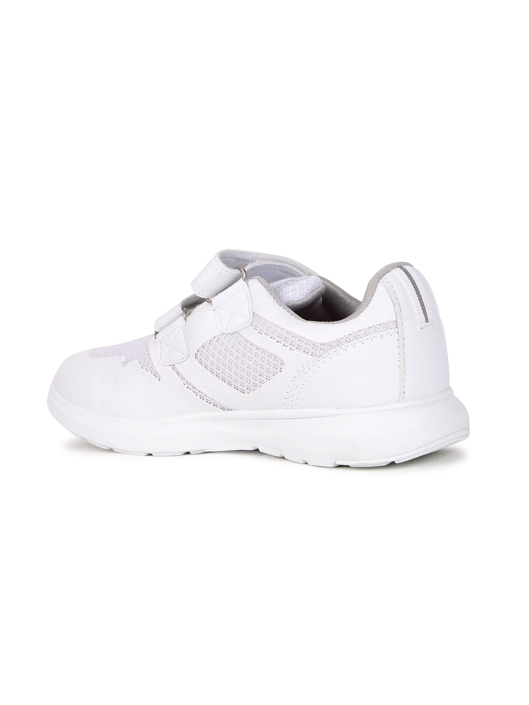 Bata Kids' Unisex White Velcro Oxford School Shoes - White
