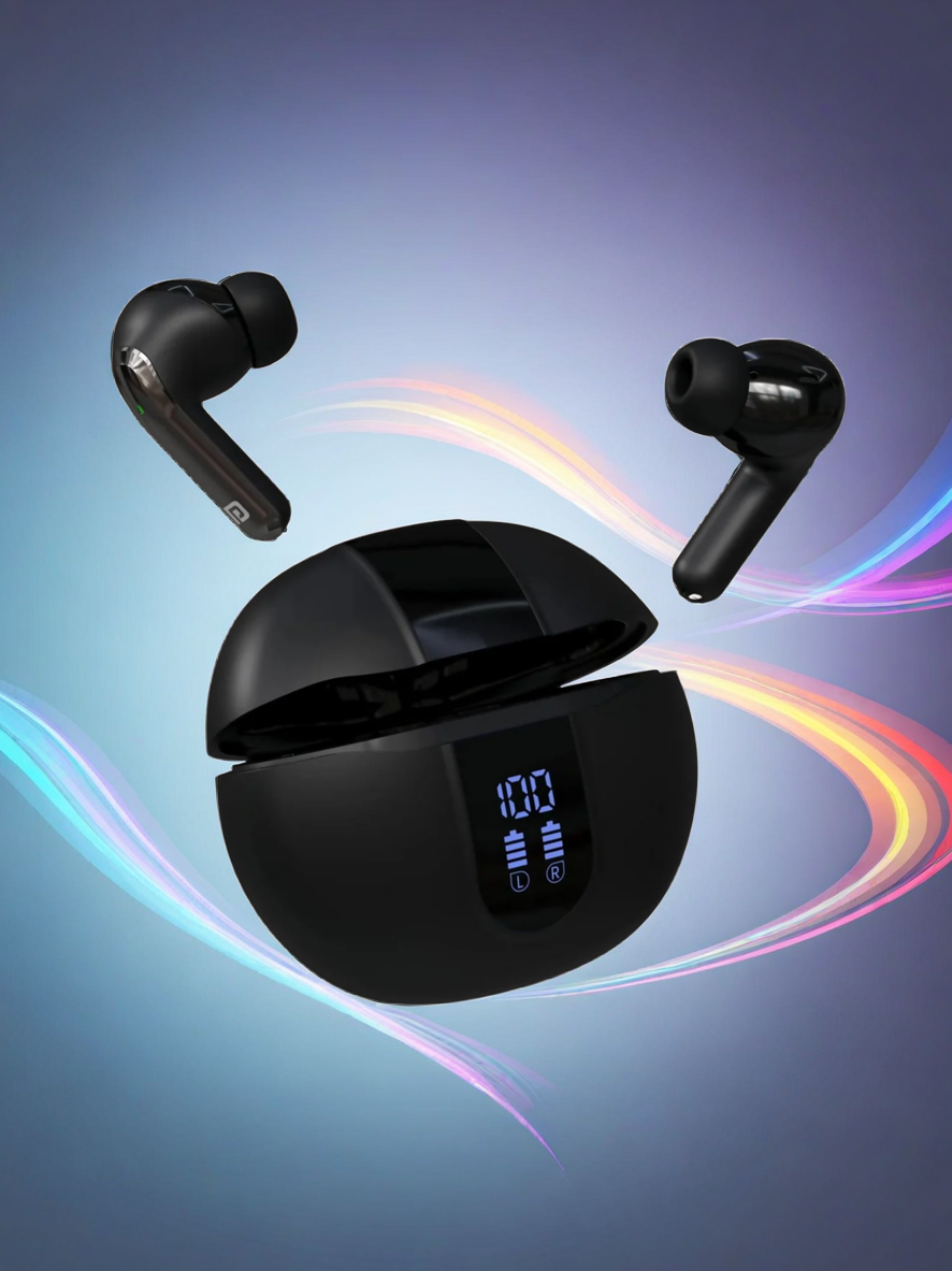 Portronics Harmonics Twins 29 Earbuds ā Black & Beige