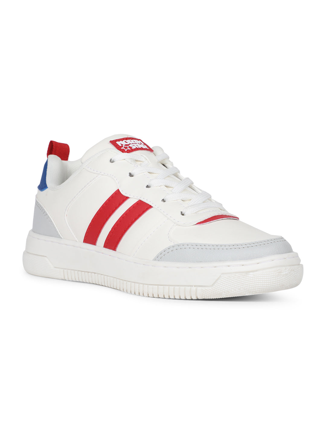 North Star Boy's White Casual Lace-up Sneakers - White - View 1