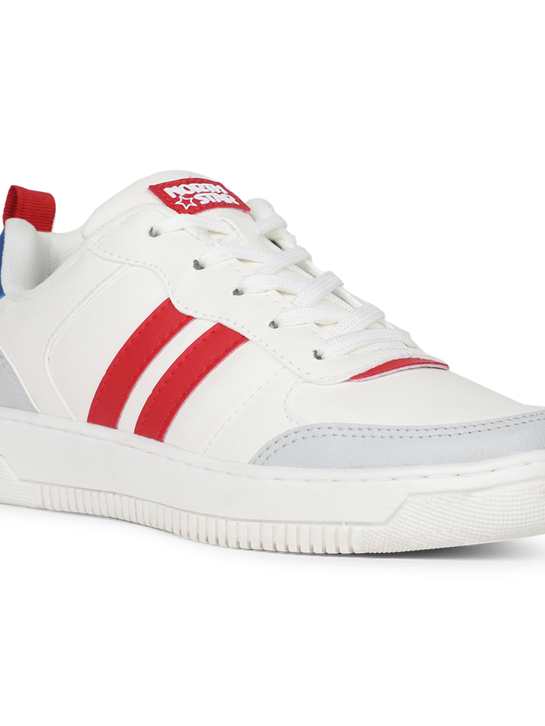 North Star Boy's White Casual Lace-up Sneakers - White - View 5