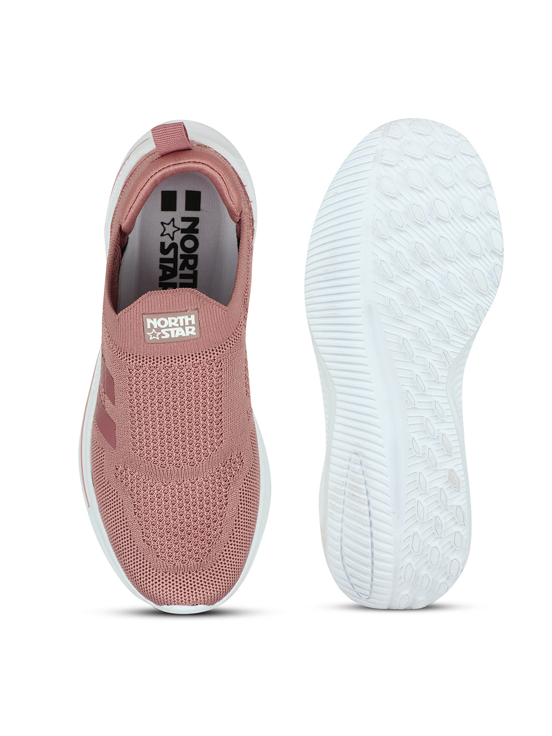 North Star Girl's Pink Casual Slip-on Shoes - Pink - View 4