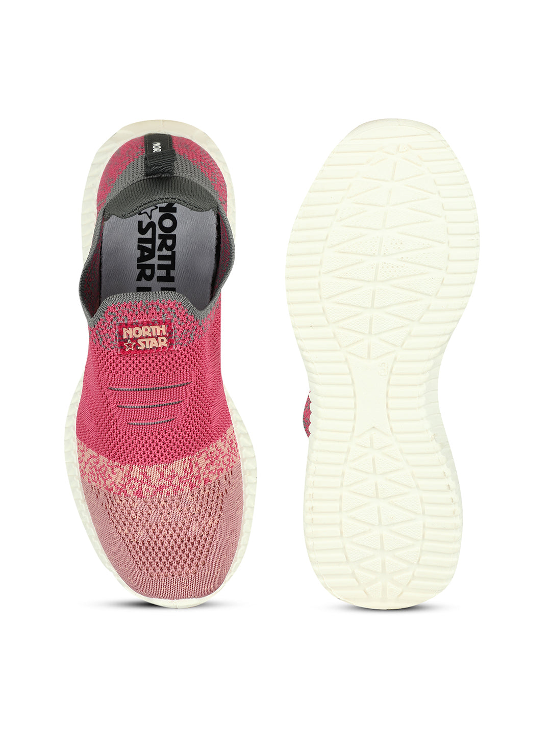 North Star Girl's Pink Casual Slip-on Shoes - Pink - View 4