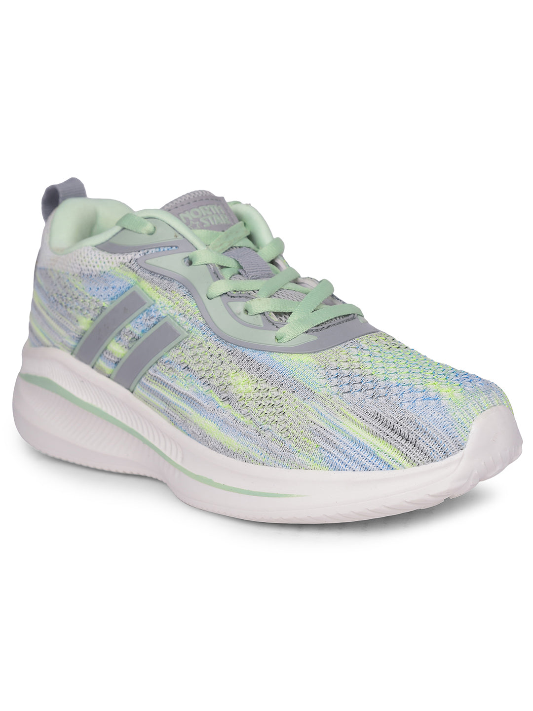 North Star Boy's Light Green Casual Lace-up Shoes - Light Green - View 1