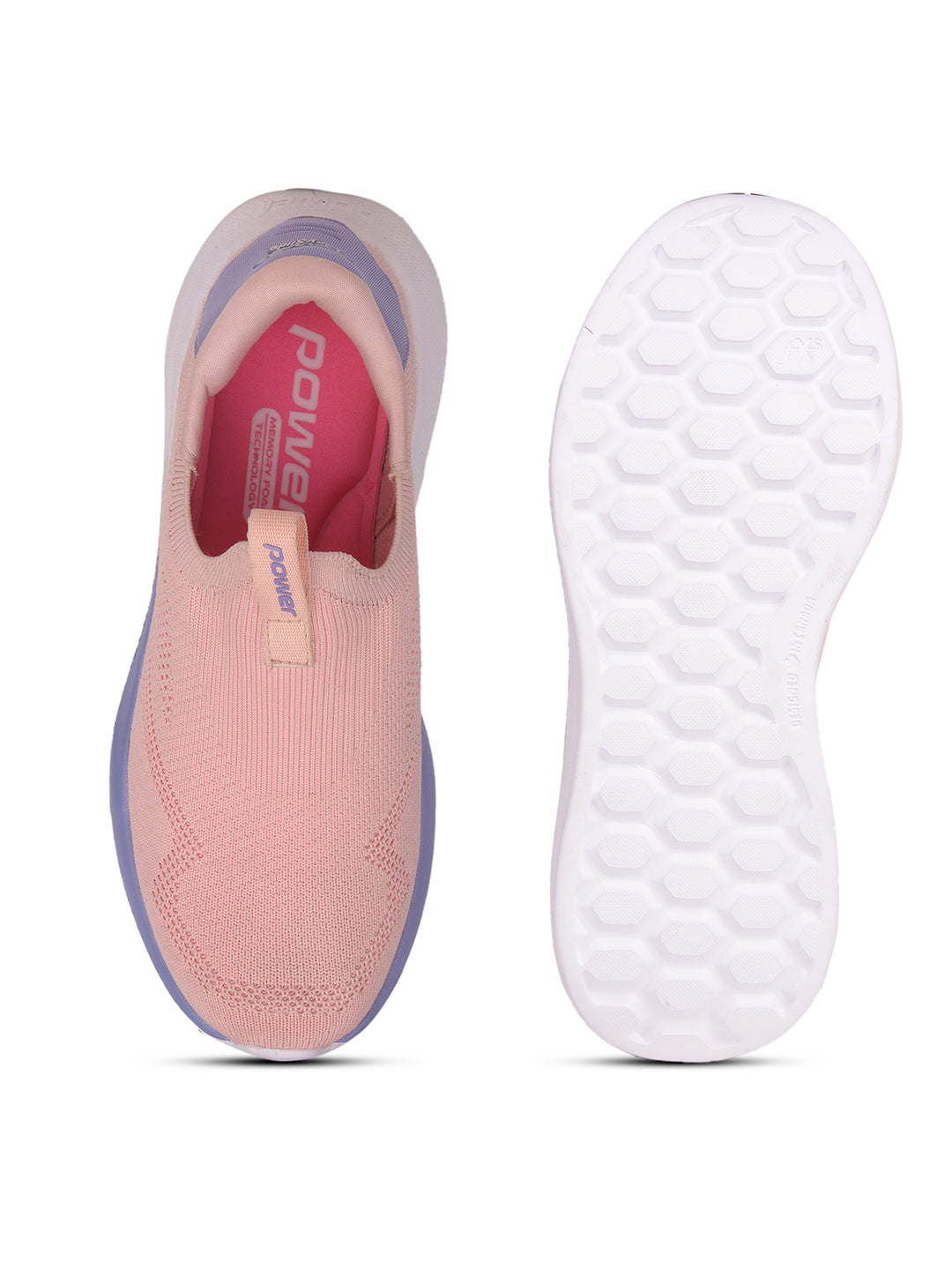 Power Girl's Beige Slip-on Sports Shoes - Beige - View 4