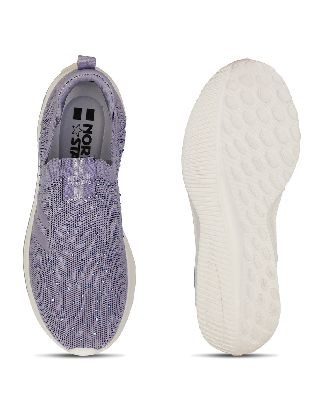 North Star Girl's Blue Casual Slip-on Shoes - Blue - View 4
