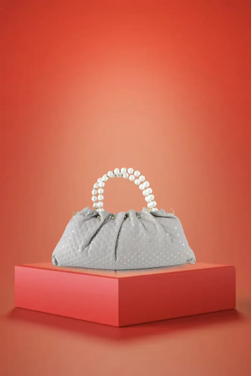 Pearl Handle Mini Tote Bag for Women SUPER