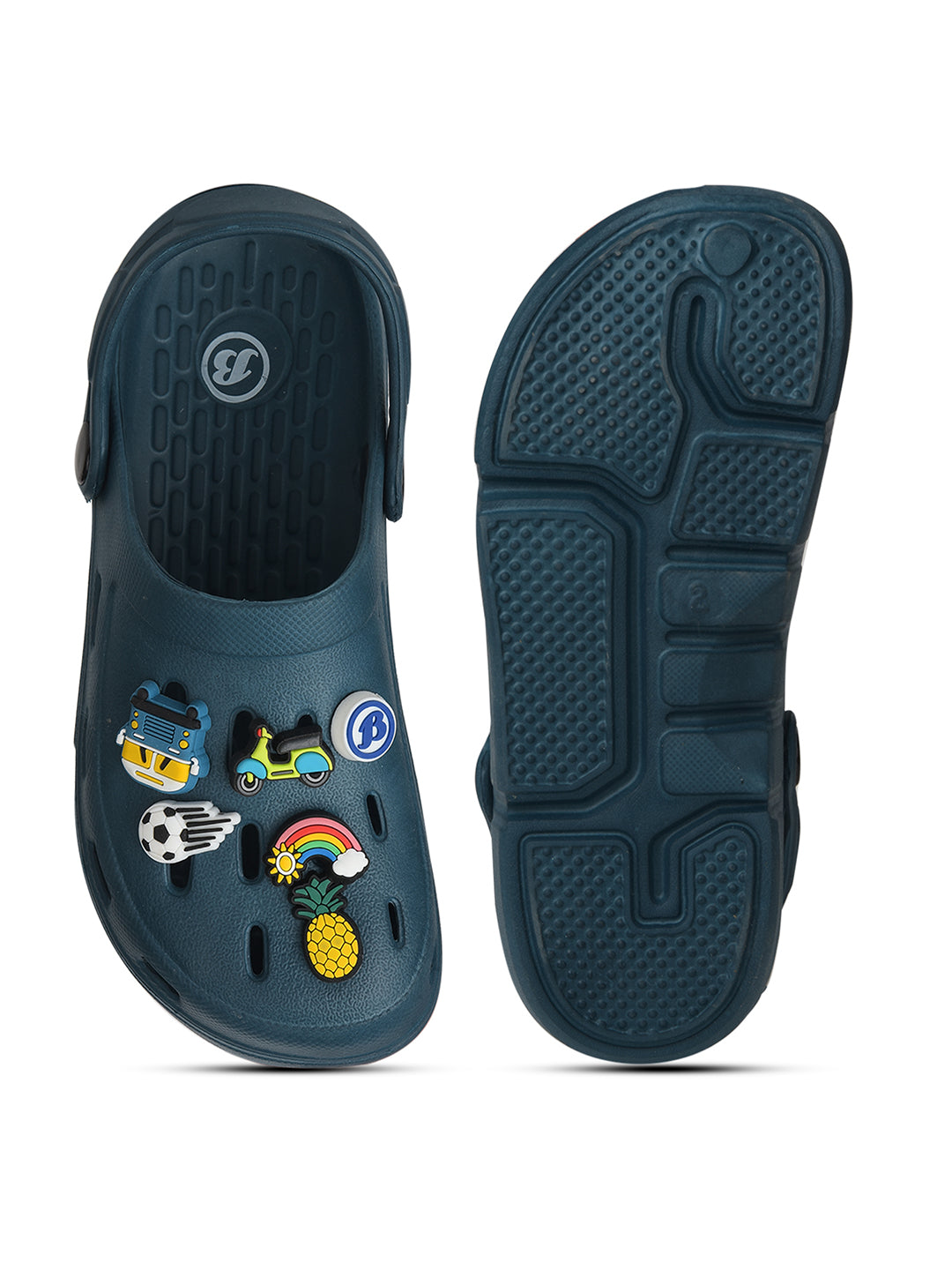 Bubblegummers Kids Unisex Blue Casual Clog Sandal - Blue - View 4