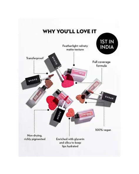SUGAR Air Kiss Powder Lipstick - 05 Strawberry Macaron (499)