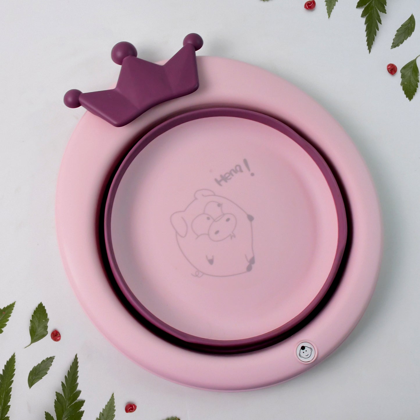 Premium Baby Bathtub with Non-Slip Base, collapsible multipurpose basin– Ergonomic Infant & Toddler Bath Tub with Comfortable Design for Safe Bathing