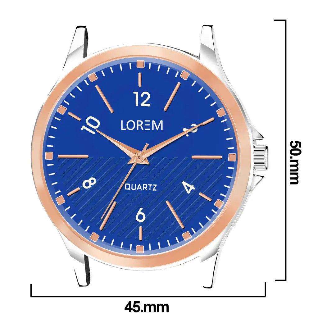 LOREM Blue Stylish Dial Analog Watch For Men LR95 LOREM