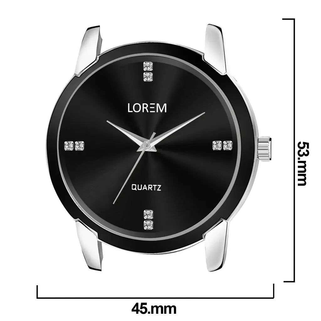 LOREM Black Stylish Dial Analog Watch For Men LR96 LOREM