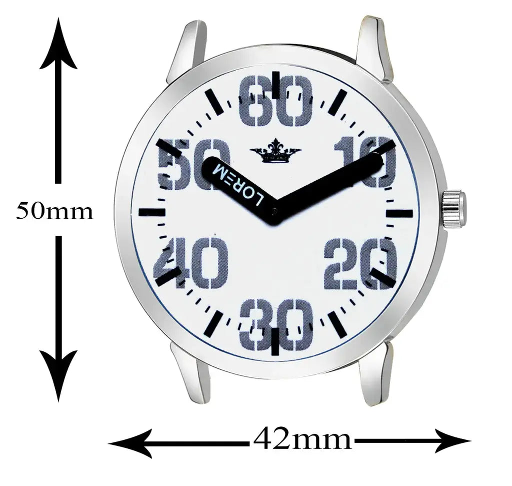 LOREM White Professional Look Analog Watch For Men LR62 LOREM