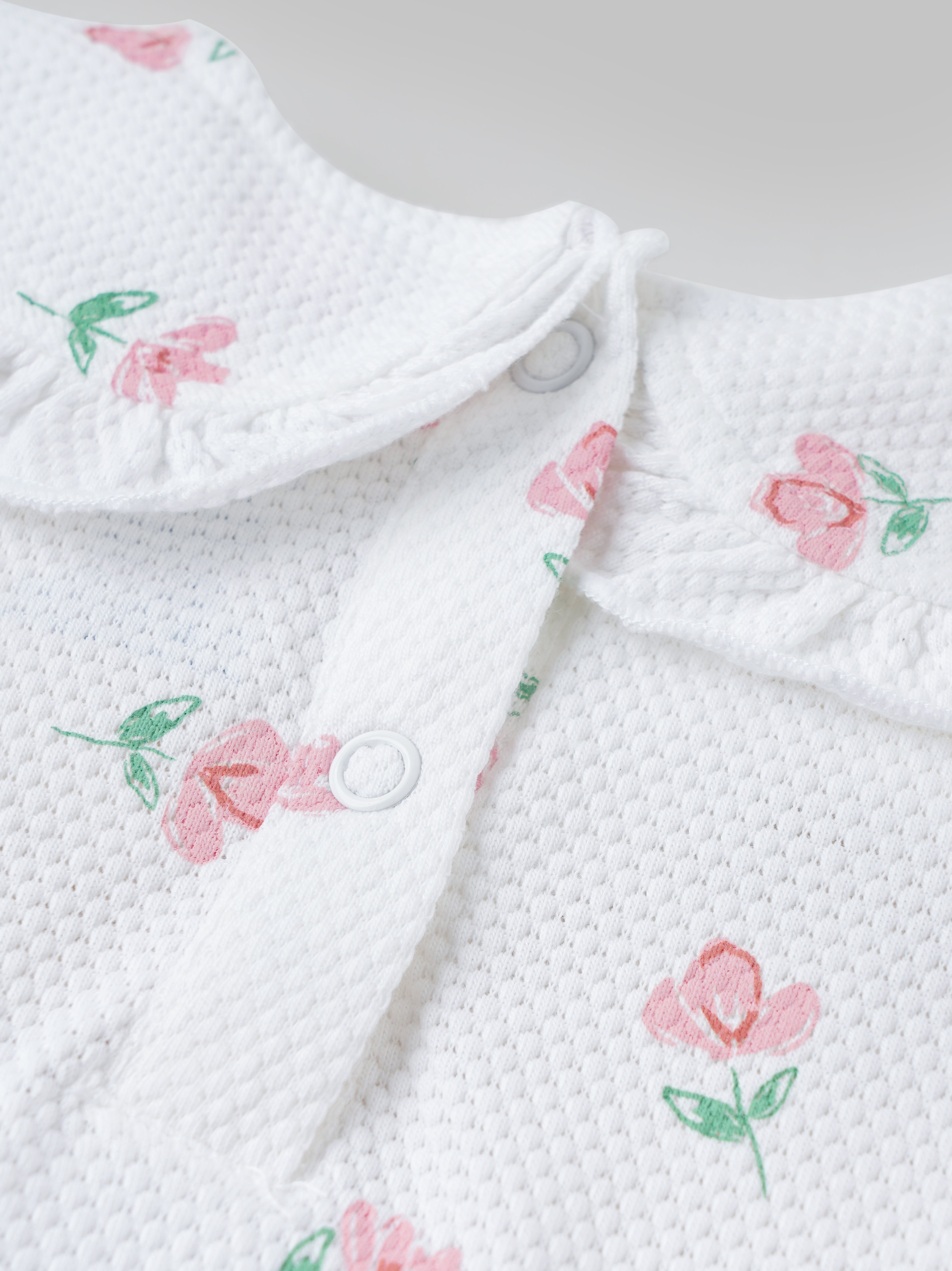 Popees Floral Printed Dress for Girls (0–9 Months) – Beautiful & Stylish Outfit - Image 3