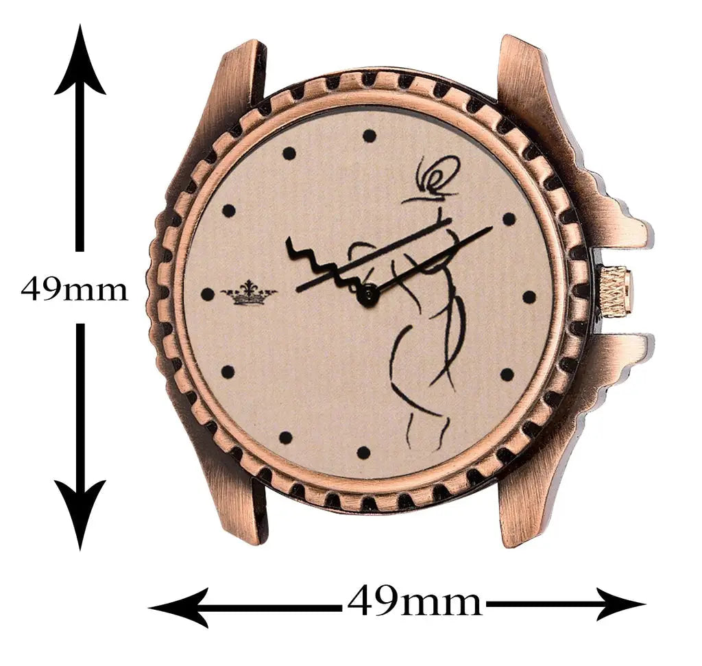 LOREM Beige Krishna Analog Watch For Men LR65 LOREM