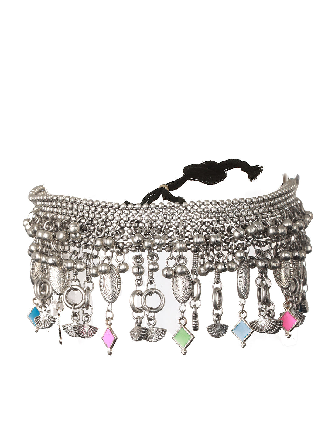 Silver-Plated Choker Necklace