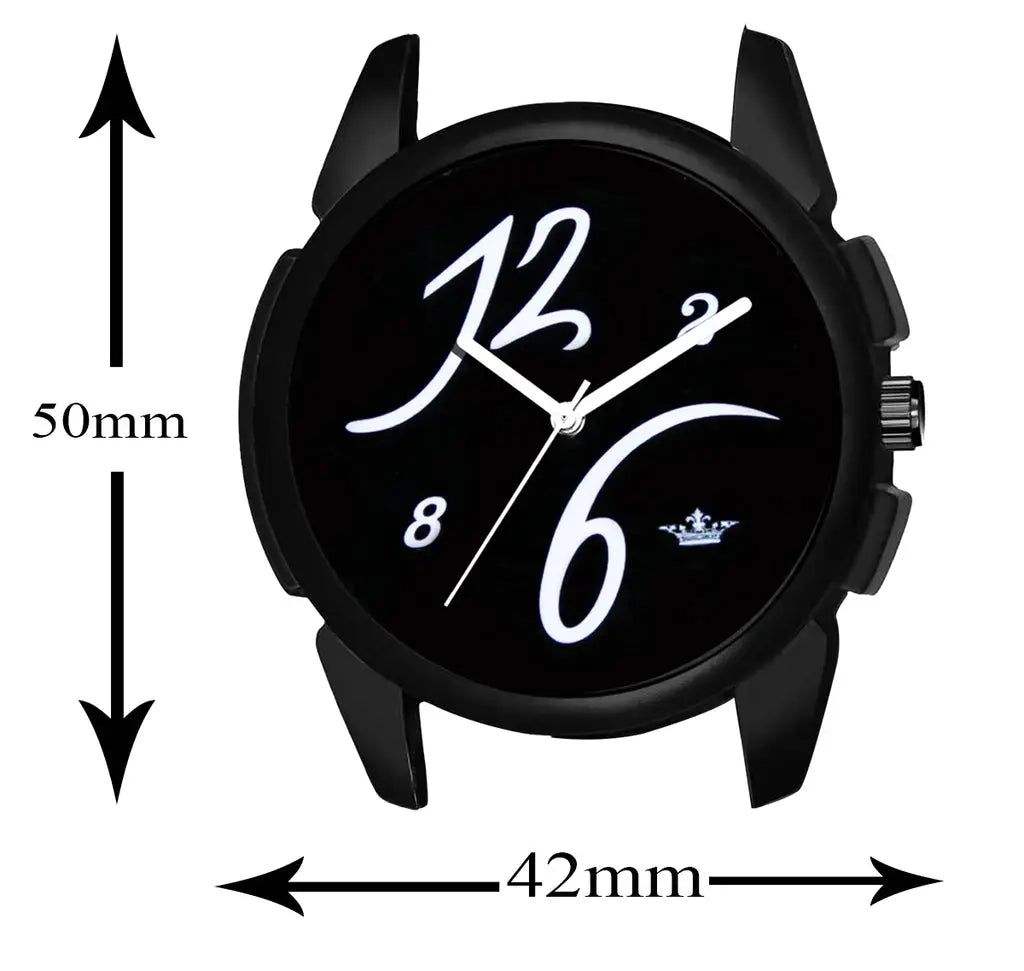LOREM Black Professional Look Analog Watch For Men LR61 LOREM