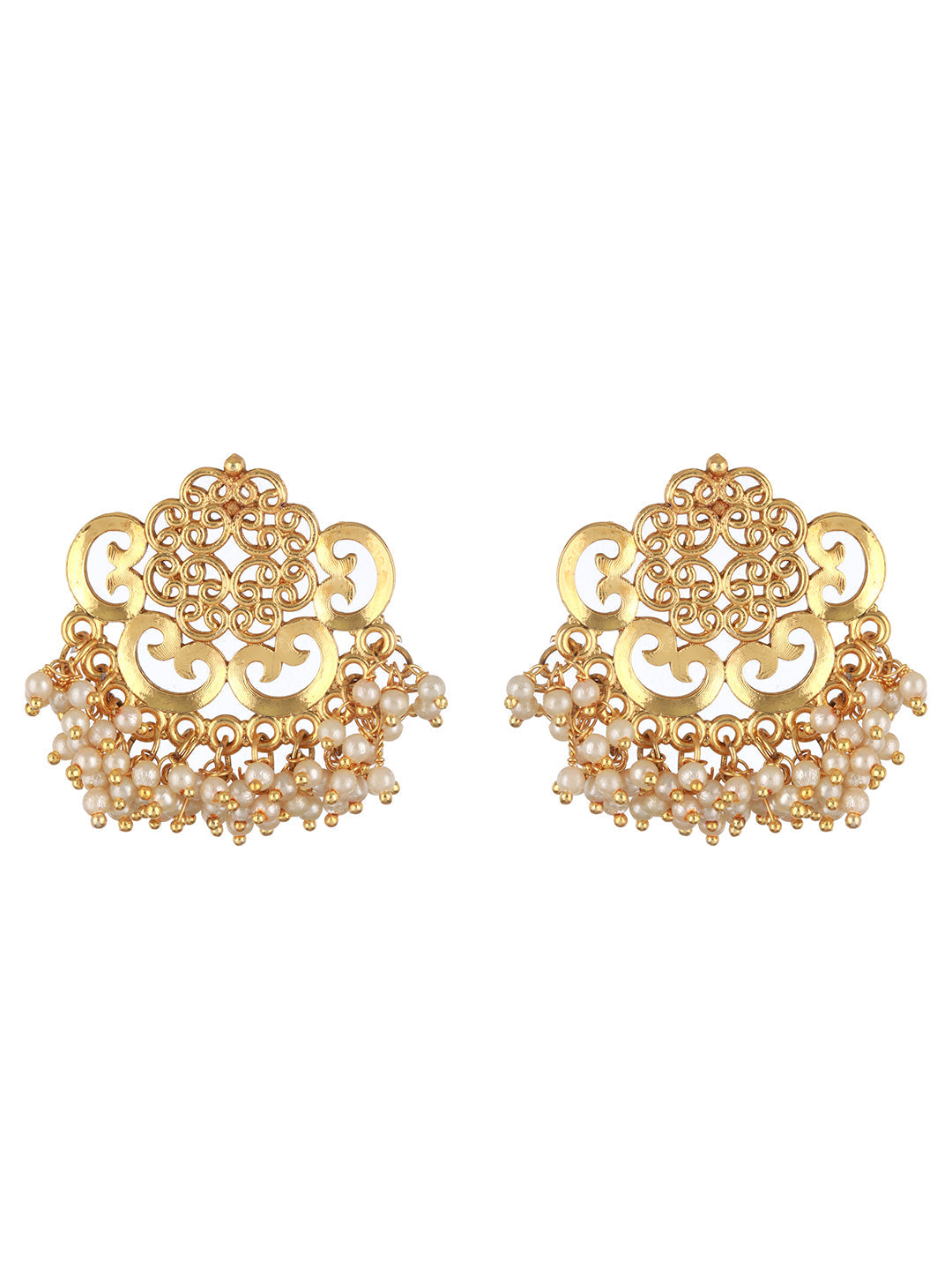 Jazz And Sizzle Gold-Plated Kundan Studded & Beaded Jewelry Set