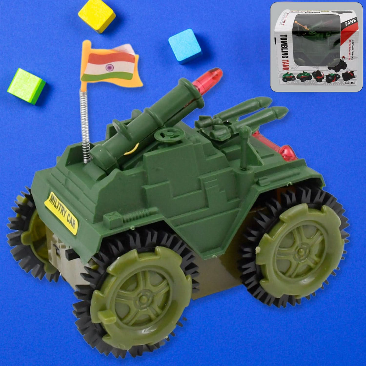 Childrens Joy Tumbling Tank Toy Car HP DD